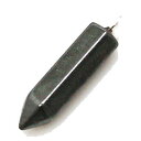 ヘマタイト 【天然石チャーム】 ポイントパーツ 約15x4mm前後 《1個》