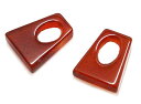 カーネリアン 【天然石パーツ】 モチーフパーツ いろいろなパーツ 約12x10x3mm 《1個》
