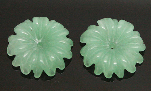 アヴェンチュリン 【天然石パーツ】 フラワーモチーフ 約15x15x5mm前後 《1個》