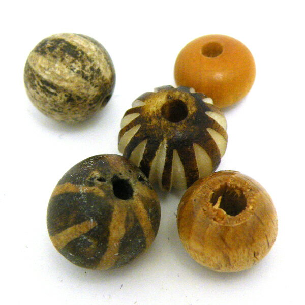 オールドビーズ 約10x11mm-14x12mm 《5個セット》 アンティークビーズ