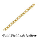 ゴールドフィルド 【あずきチェーン】 《切売り 10cm》 切売り 14Kイエロー 線形 T1.1mm 14KGF アクセサリーパーツ 金具