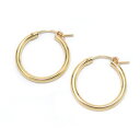 【ユーロフープピアスパーツ】(G型フープピアス) 約22mm 《1ペア》 14Kイエロー ゴールドフィルド アクセサリーパーツ 金具 fe82-14y