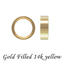 ゴールドフィルド ベゼルパーツ 約 6mm H1.8mm 《10個》 14Kイエロー K14GF アクセサリーパーツ 金具