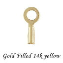 ゴールドフィルド エンドパーツ 穴径 約 0.48mm 《50個》 14Kイエロー K14GF アクセサリーパーツ 金具