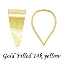 ゴールドフィルド 【ペンダントループ】 L5.71xW4.03mm クローズタイプ 《10個》 14Kイエロー K14GF 金具 fh10-14y