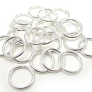 メタル シルバーカラー 丸カン 約6mm 《約100g》 金具