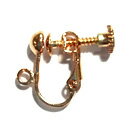 乐天商城 - メタル 【イヤリングパーツ】 イエローカラー 約15mm 《1ペア》 金具