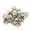 メタルビーズ パーツ メタル合金 7x3x3.5mm シルバーカラー 《50g》 金具