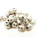 メタルビーズ パーツ メタル合金 5x5x6mm シルバーカラー 《50g》 金具