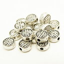 メタルビーズ パーツ メタル合金 6x6x3mm シルバーカラー 《50g》 金具