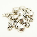メタルビーズ パーツ メタル合金 約12x6x3x穴径2mm シルバーカラー 《50g (約50個)》 金具