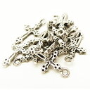 メタルビーズ パーツ メタル合金 約24x14x2x2x穴径2mm シルバーカラー 《50g (約45個)》 金具