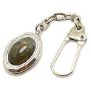 ラブラドライト 【天然石 キーホルダー】 ロケット 約10x15mm 《1個》 遺骨 メモリアル