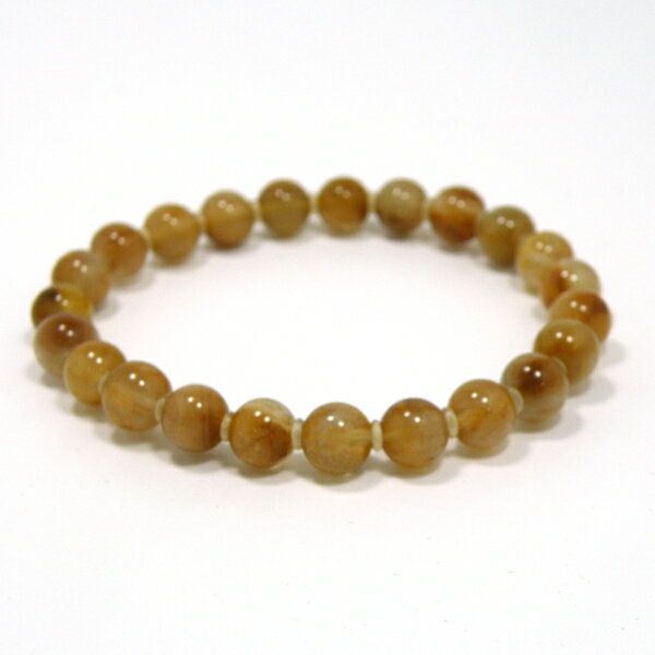 ルチルクォーツ 【1点もの ブレスレット】 約8mm 約17cm 天然石 パワーストーン