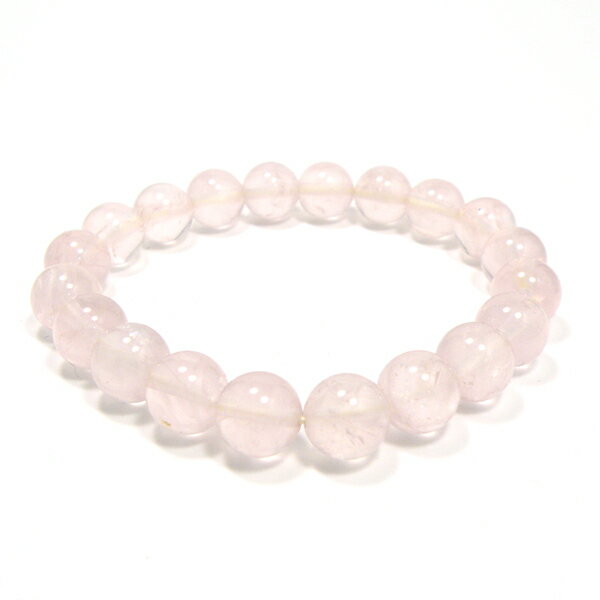 ローズクォーツ 【1点もの ブレスレット】 約10mm 約17cm 天然石 パワーストーン