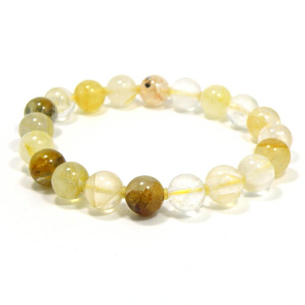 ヘマタイトインクォーツ【1点もの ブレスレット】 約10.5mm 約19cm 天然石 パワーストーン