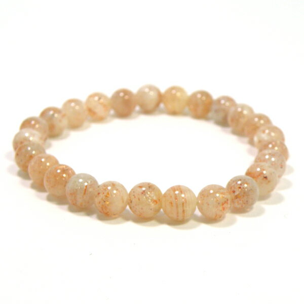 サンストーン 【1点もの ブレスレット】 約8mm 約16cm 天然石 パワーストーン