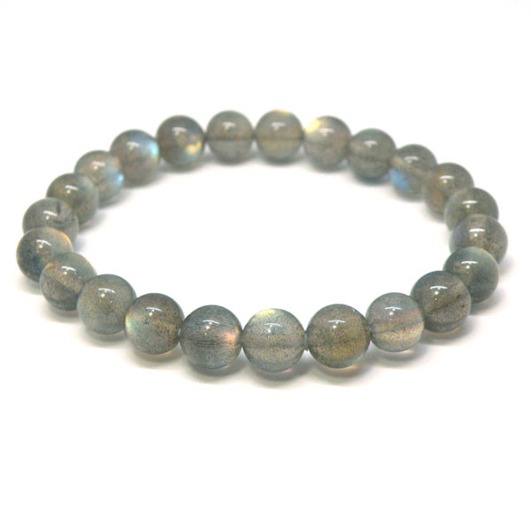 ラブラドライト 【1点もの ブレスレット】 約15cm 天然石 パワーストーン