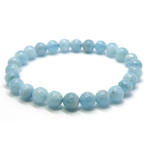 アクアマリン 【1点もの ブレスレット】 約15cm 天然石 パワーストーン