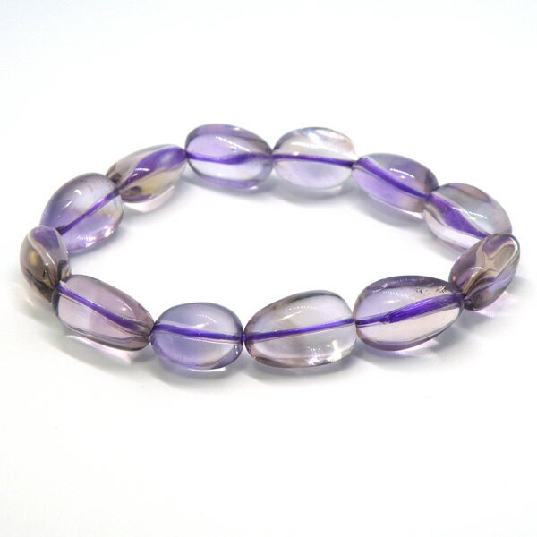 アメトリン ラフタンブル 【1点もの ブレスレット】 約15cm 天然石 パワーストーン