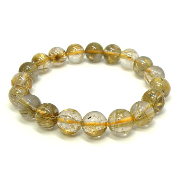 ルチルクォーツ 【1点もの ブレスレット】 約 15cm 天然石 パワーストーン