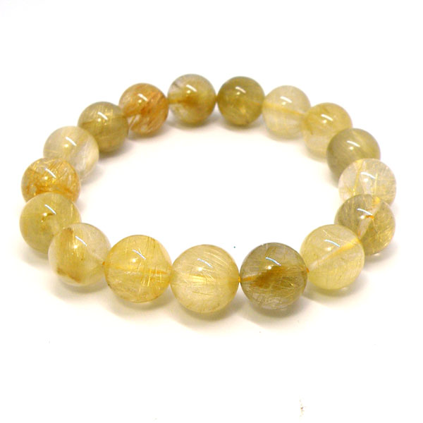 ルチルクォーツ 【1点もの ブレスレット】 約 16cm 天然石 パワーストーン