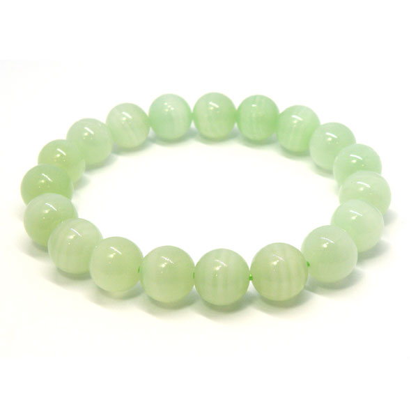 グリーンカルサイト 【1点もの ブレスレット】 約 16cm 天然石 パワーストーン