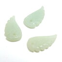 アマゾナイト 天然石パーツ 【天使の羽】 約12x5x5mm 3個セット