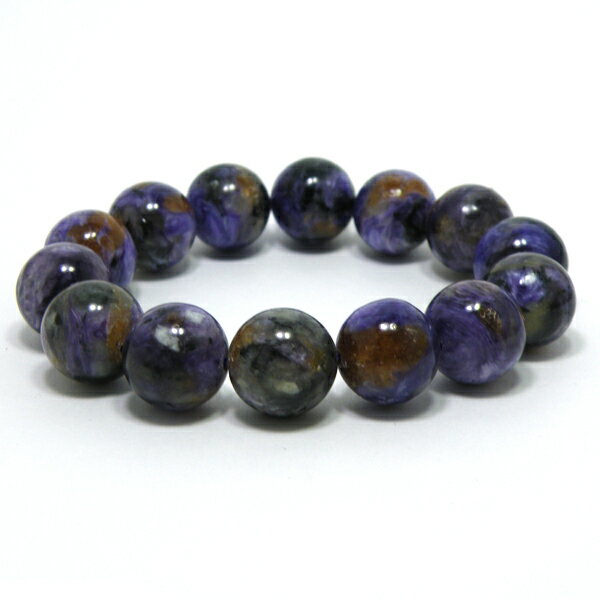 チャロアイト 約15mm 【1点もの ブレスレット】 天然石 パワーストーン gs-sp-7764