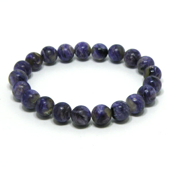 チャロアイト 約10mm 【1点もの ブレスレット】 天然石 パワーストーン gs-sp-7767