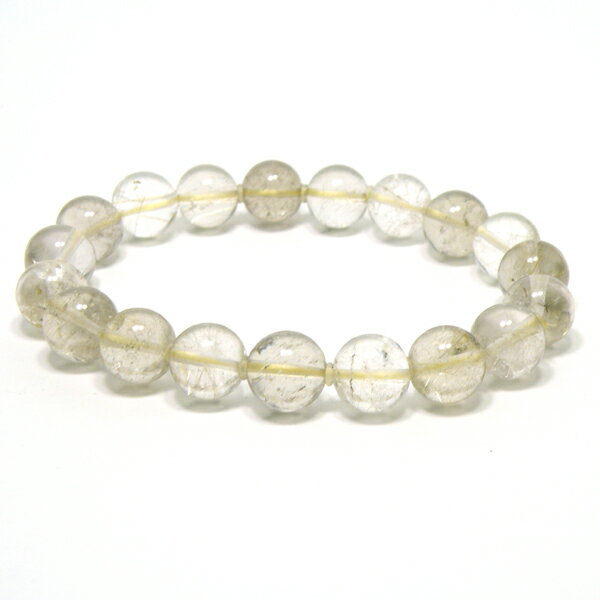 ルチルクォーツ 約11mm 【1点もの ブレスレット】 天然石 パワーストーン gs-sp-7779