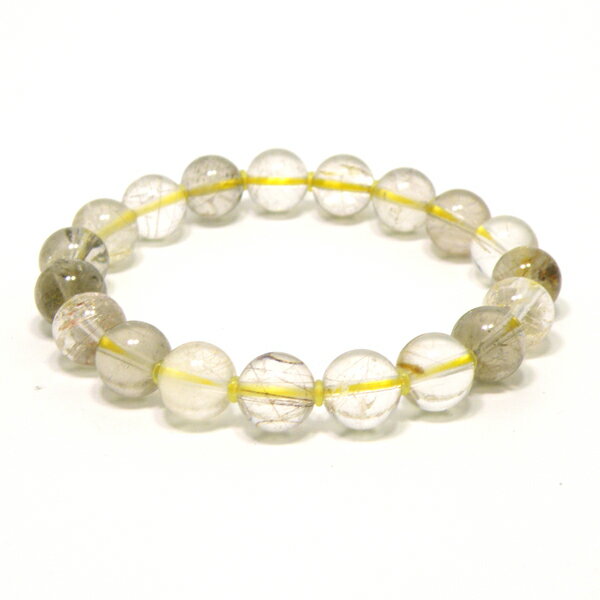 ルチルクォーツ 約10mm 【1点もの ブレスレット】 天然石 パワーストーン gs-sp-7789
