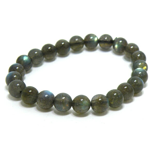 ラブラドライト 約8mm 【1点もの ブレスレット】 天然石 パワーストーン gs-sp-7810