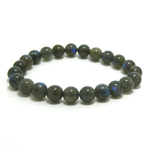 ラブラドライト 約8mm 【1点もの ブレスレット】 天然石 パワーストーン gs-sp-7811