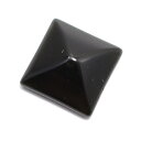 オブシディアン 黒曜石 【ピラミッド型パーツ(片穴) 数量限定】 約10x10x4mm 4個セット 天然石