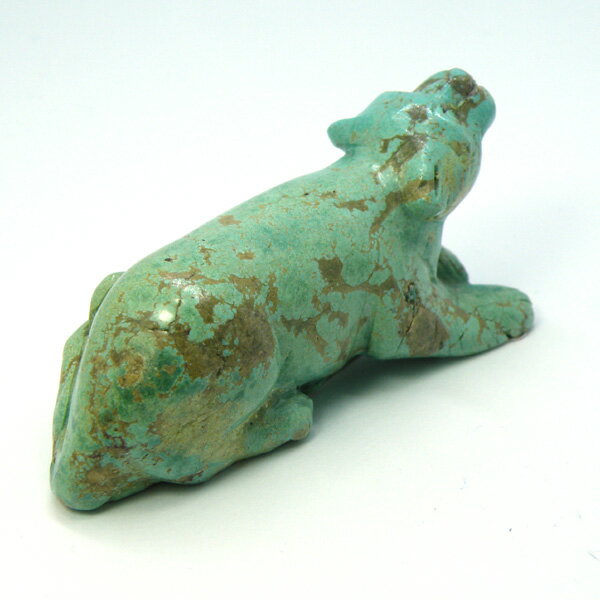 ターコイズ/ネコねこ猫/約70x26x37mm/1点もの彫刻