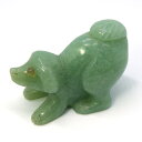 アベンチュリン/イヌいぬ犬/約49x26x35mm/1点もの彫刻