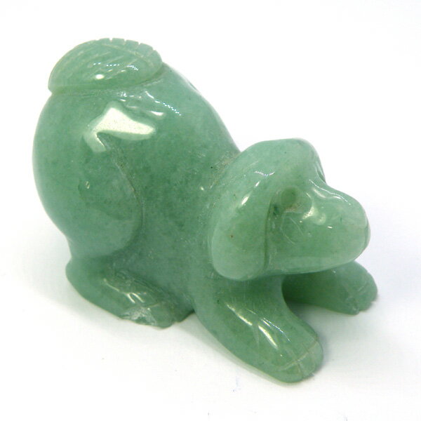 アベンチュリン/イヌいぬ犬/約48x27x33mm/1点もの彫刻