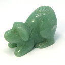 アベンチュリン/イヌいぬ犬/約49x27x32mm/1点もの彫刻