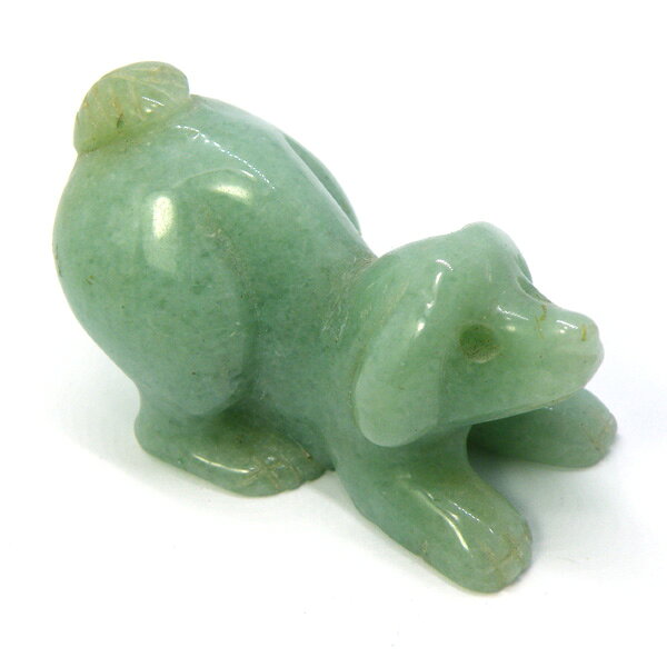 アベンチュリン/イヌいぬ犬/約50x27x32mm/1点もの彫刻