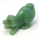 アベンチュリン/イヌいぬ犬/約50x25x32mm/1点もの彫刻