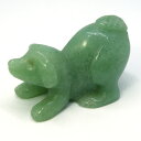 アベンチュリン/イヌいぬ犬/約50x27x32mm/1点もの彫刻