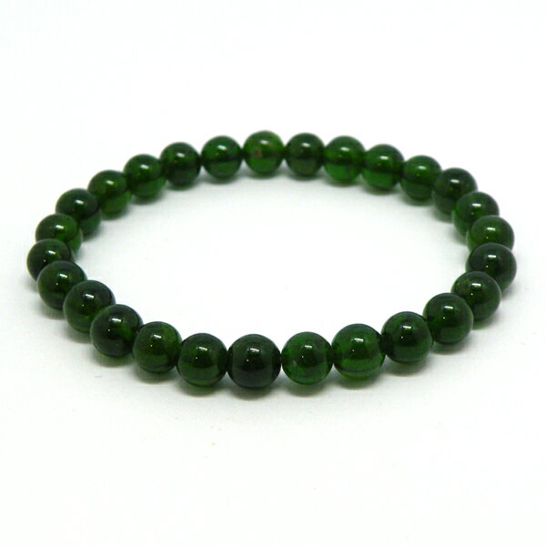 クロムダイオプサイト 【ブレスレット 1点もの】 約6mm 天然石 パワーストーン スピリチュアルストーン