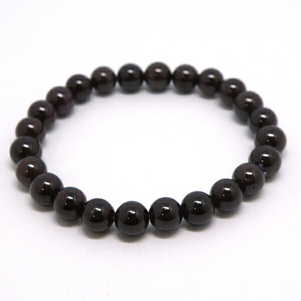 ガーネット 【ブレスレット 1点もの】 約7.5mm 天然石 パワーストーン スピリチュアルストーン