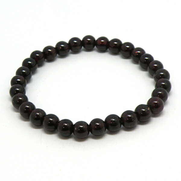 ガーネット 【ブレスレット 1点もの】 約6mm 天然石 パワーストーン スピリチュアルストーン