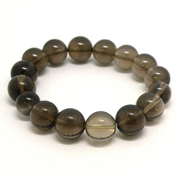 スモーキークォーツ 【ブレスレット 1点もの】 約12mm 天然石 パワーストーン スピリチュアルストーン