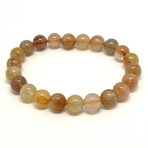 ゴールドルチルクォーツ 【ブレスレット 1点もの】 約10mm 天然石 パワーストーン スピリチュアルストーン