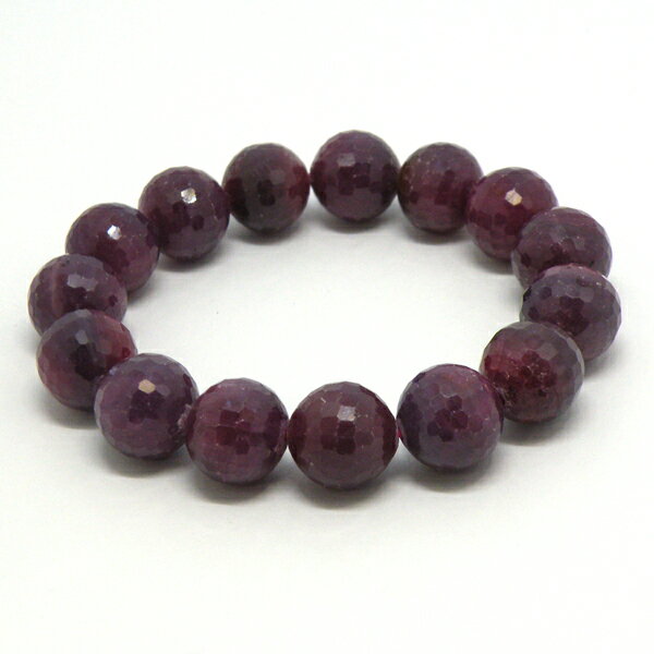 ルビー 【1点もの ブレスレット】 約14mm 天然石 パワーストーン スピリチュアルストーン