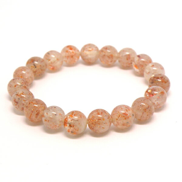 サンストーン 【1点もの ブレスレット】 約10mm 天然石 パワーストーン スピリチュアルストーン