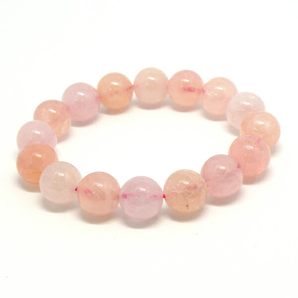ローズクォーツ 【1点もの ブレスレット】 約12mm 天然石 パワーストーン スピリチュアルストーン